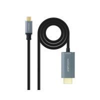 Nanocable 10.15.5162 adaptador de cabo de vídeo 1,8 m USB Type-C HDMI Type A (Standard) Preto