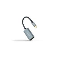 Nanocable 10.16.4104-G adaptador de cabo de vídeo 0,15 m USB Type-C DisplayPort Cinzento