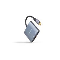 Nanocable 10.16.4306 adaptador gráfico USB 3840 x 2160 pixels Cinzento