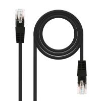 Nanocable 10.20.0100-BK cabo de rede Preto 0,5 m Cat5e U/UTP (UTP)