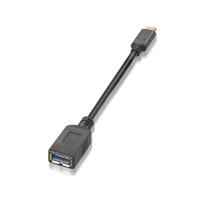 Nanocable USB 3.1, 0.15m cabo USB USB 3.2 Gen 2 (3.1 Gen 2) 0,15 m USB A USB C Preto