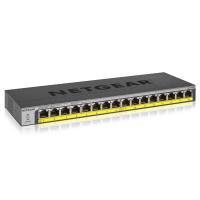 NETGEAR GS116PP Não-gerido Gigabit Ethernet (10/100/1000) Power over Ethernet (PoE) Preto