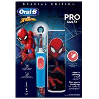 Oral-B Vitality Pro Kids Spiderman Crianças Escova de dentes rotativa oscilante Azul, Vermelho