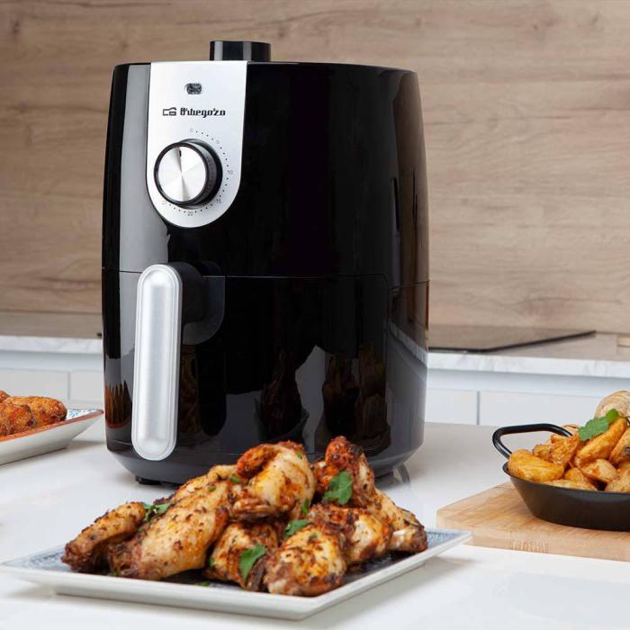 Orbegozo FDR 27 fritadeiras Individual 2,5 l Independente 1200 W Fritadeira a ar quente Preto, Cinzento — imagem 2 de 9