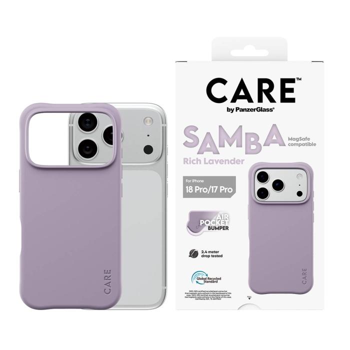 PanzerGlass CARE™ by ® Samba Case Rich Lavender w. White MagSafe iPhone 18 Pro | 17 Pro capa para telemóvel Roxo — imagem 2 de 12
