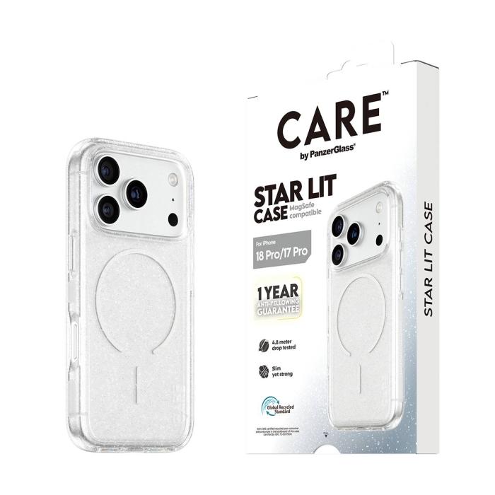 PanzerGlass CARE™ by ® Star Lit Case w. MagSafe iPhone 18 Pro | 17 Pro capa para telemóvel Transparente — imagem 12 de 12