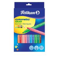 Pelikan Colorella Duo C407 caneta de feltro Fina Multicor 12 unidade(s)