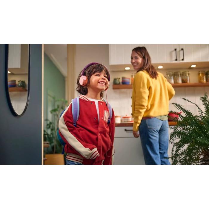Philips 2000 series TAK2000MP/00 auscultador Auscultadores Com fios Fita de cabeça Chamadas/Música USB Type-C Laranja, Roxo — imagem 21 de 24