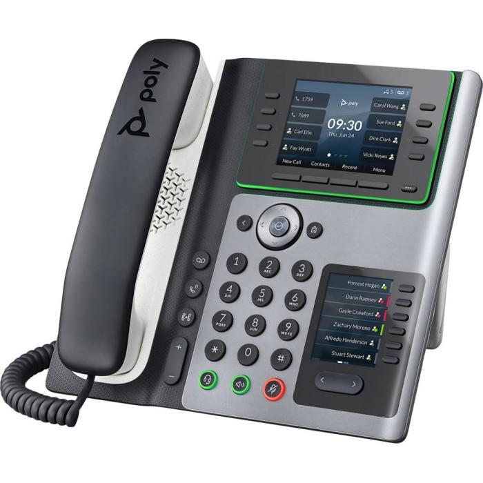 POLY Telefone IP Edge E400 com PoE — imagem 2 de 4