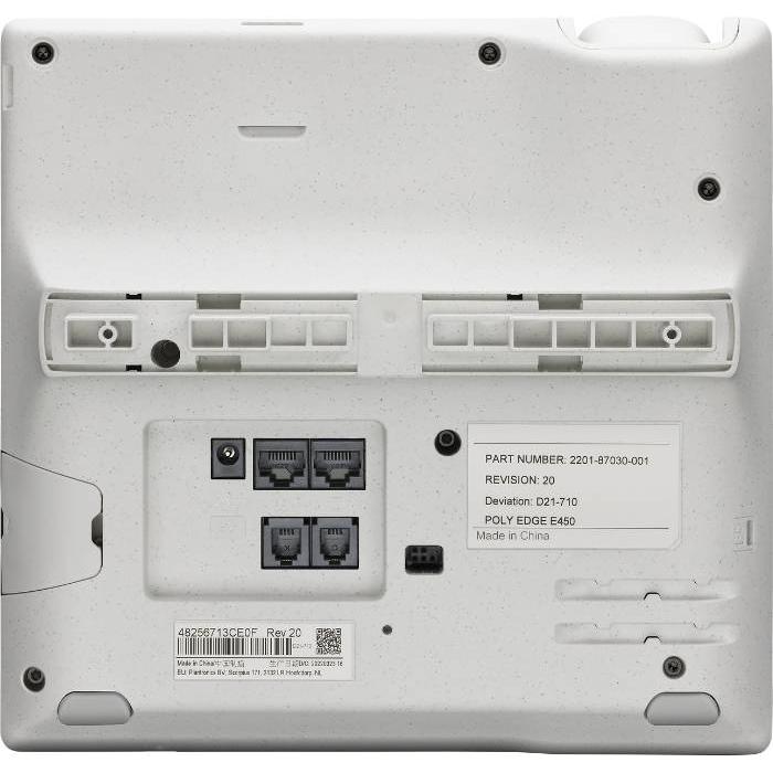 POLY Telefone IP Edge E400 com PoE — imagem 4 de 4