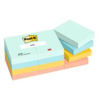 Post-It 653-12-BEA bloco de notas autocolante Rectângulo Azul, Laranja, Amarelo 100 folhas Autocolantes