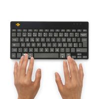 R-Go Tools Teclado ergonómico R-Go Compact Break, teclado compacto com software de pausa, QWERTY (PT), bluetooth, preto, ver imagem 5 de 28