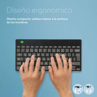 R-Go Tools Teclado ergonómico R-Go Compact Break, teclado compacto com software de pausa, QWERTY (PT), bluetooth, preto, ver imagem 23 de 28