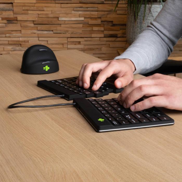 R-Go Tools Teclado ergonómico R-Go Split Break com software de pausa, teclado ergonómico dividido, QWERTY (PT), bluetooth — imagem 9 de 30