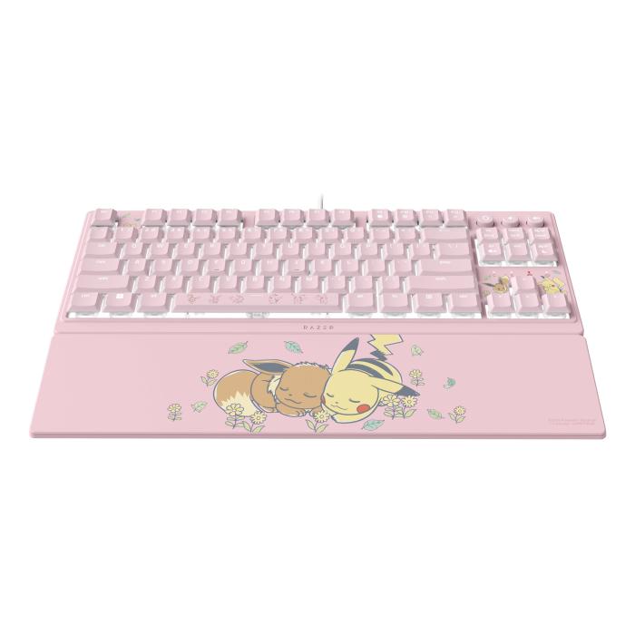 Razer Ornata V3 Tenkeyless – Pikachu & Eevee Edition teclado Jogos USB Rosa — imagem 3 de 8
