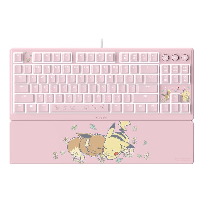Razer Ornata V3 Tenkeyless – Pikachu & Eevee Edition teclado Jogos USB Rosa — imagem 5 de 8