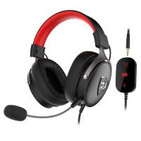 REDRAGON ICON H520 Auscultadores Com fios Fita de cabeça Jogos USB Type-A Preto, Vermelho