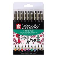 Sakura Pigma Preto, Azul, Castanho, Verde, Laranja, Roxo, Vermelho, Sépia 9 unidade(s)
