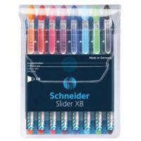 Schneider Schreibgeräte Slider Basic Preto, Azul, Azul Claro, Verde claro, Laranja, Rosa, Vermelho, Violeta Esferográfica Extra negrito 8 unidade(s)