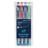 Schneider Schreibgeräte Slider Basic Preto, Azul, Verde, Vermelho Esferográfica Extra negrito 4 unidade(s)