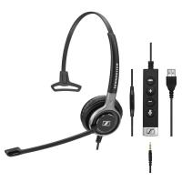 Sennheiser SC 635 USB Auscultadores Fita de cabeça Preto, Cinzento