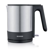 Severin WK 3409 chaleira elétrica 1,7 l 2200 W Preto, Aço inoxidável