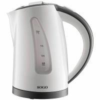 Sogo KET-SS-7710 chaleira elétrica 1,7 l Preto, Branco