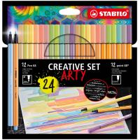 STABILO Creative Set ARTY caneta fineliner Cores sortidas 24 unidade(s)