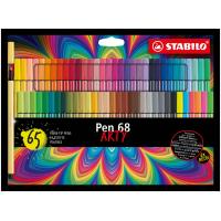 STABILO Pen 68 ARTY caneta de feltro Multicor 65 unidade(s)