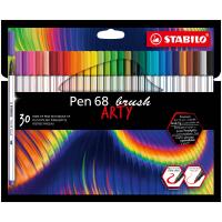 STABILO Pen 68 brush ARTY caneta de feltro Cores sortidas 30 unidade(s)