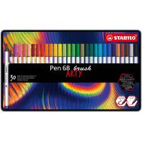 STABILO Pen 68 brush ARTY caneta de feltro Multicor 30 unidade(s)