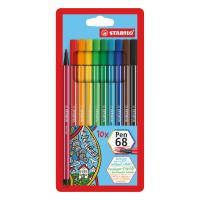STABILO Pen 68 caneta de feltro Multicor 10 unidade(s)