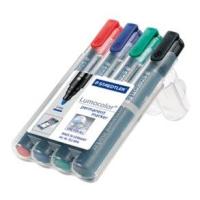 Staedtler Lumocolor permanent marcador permanente Preto, Azul, Verde, Vermelho 4 unidade(s)