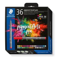 Staedtler Pigment Arts Brush Pen caneta de feltro Multicor 36 unidade(s)
