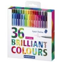 Staedtler triplus fineliner 334 caneta fineliner Multicor 36 unidade(s)