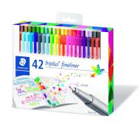 Staedtler triplus fineliner 334 caneta fineliner Multicor 42 unidade(s)