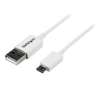 StarTech.com 1m USB 2.0 A/Micro-B m/m cabo USB USB A Micro-USB B Branco