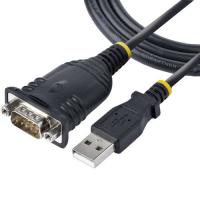 StarTech.com 1P3FP-USB-SERIAL adaptador para cabos DB-9 USB Type-A Preto