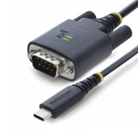 StarTech.com 1P6FFC-USB-C-SERIAL cabo de série Preto 2 m USB Type-C RS-232, ver imagem 1 de 12