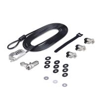 StarTech.com 3M4-DESK-LOCKING-KIT cadeado antirroubo Preto, Prateado 3 m