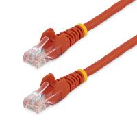 StarTech.com 45PAT50CMRD cabo de rede Vermelho 0,5 m Cat5e U/UTP (UTP)