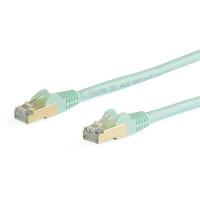 StarTech.com 6ASPAT10MAQ cabo de rede Cor aqua 10 m Cat6a S/UTP (STP)