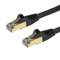 StarTech.com 6ASPAT1MBK cabo de rede Preto 1 m Cat6a U/FTP (STP)