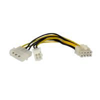 StarTech.com Adaptador de Corrente de 4 Pinos 6in para EPS de 8 pinos com LP4 - F/M