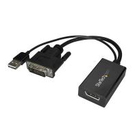 StarTech.com Adaptador DVI para DisplayPort com alimentação USB - 1920 x 1200