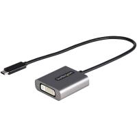 StarTech.com Adaptador USB C para DVI - Dongle adaptador USB-C para DVI-D de 1920x1200p - USB Type C para Ecrã/Monitor DVI - Conversor de vídeo - Compatível com Thunderbolt 3 - Cabo anexado longo de 30 cm