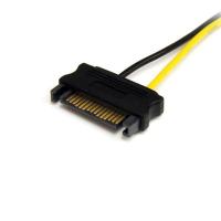 StarTech.com Cabo Adaptador de Alimentação SATA 6'' para Alimentação de Placa Vídeo PCI Express de 8 pinos
