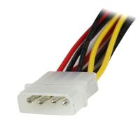 StarTech.com Cabo de Alimentação em Y 30 cm, LP4 para 2x SATA com Engate - LP4 4 Pinos para SATA Duplo