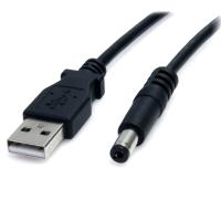 StarTech.com Cabo de alimentação USB para 5,5 mm - Cilindro de tipo M - 2 m