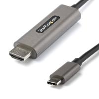 StarTech.com Cabo USB C para HDMI de 3 m 4K 60Hz com HDR10 - Cabo adaptador de vídeo USB Type-C para HDMI 2.0b de 4K Ultra HD - Conversor de Monitor/Ecrã HDR USB-C para HDMI - DP 1.4 Alt Mode HBR3